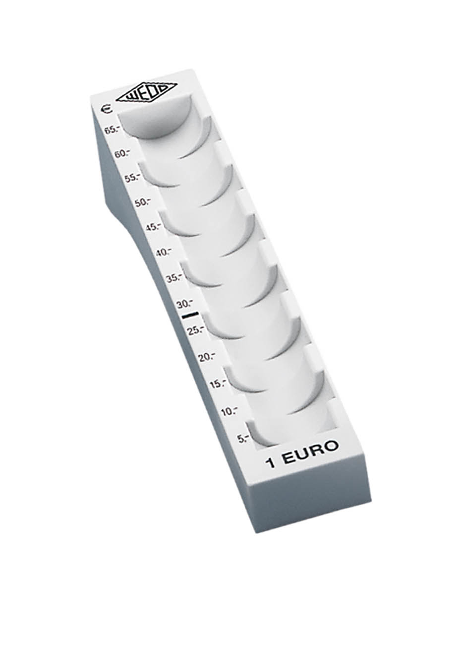 Wedo Münzrille EURO 1,00 Hellgrau