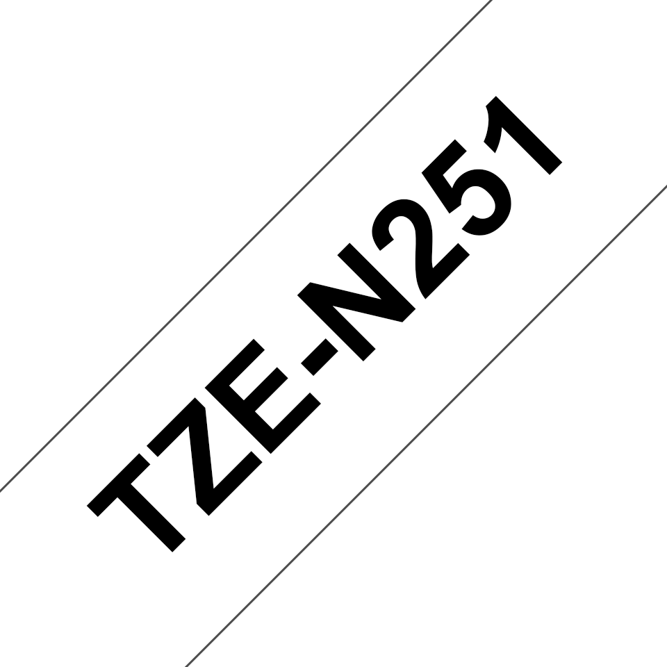 Brother TZe-N251 Schwarz auf Weiß