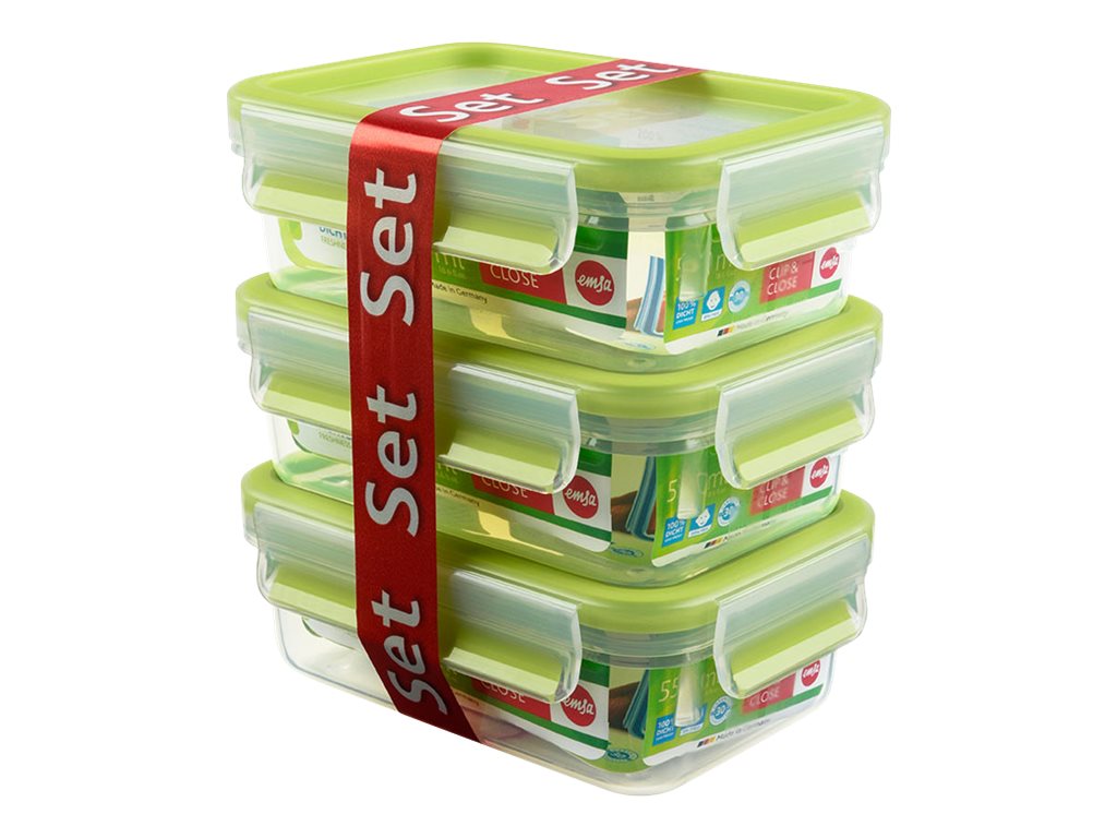 Groupe SEB CLIP & CLOSE 0,55 L transparent Hellgrün