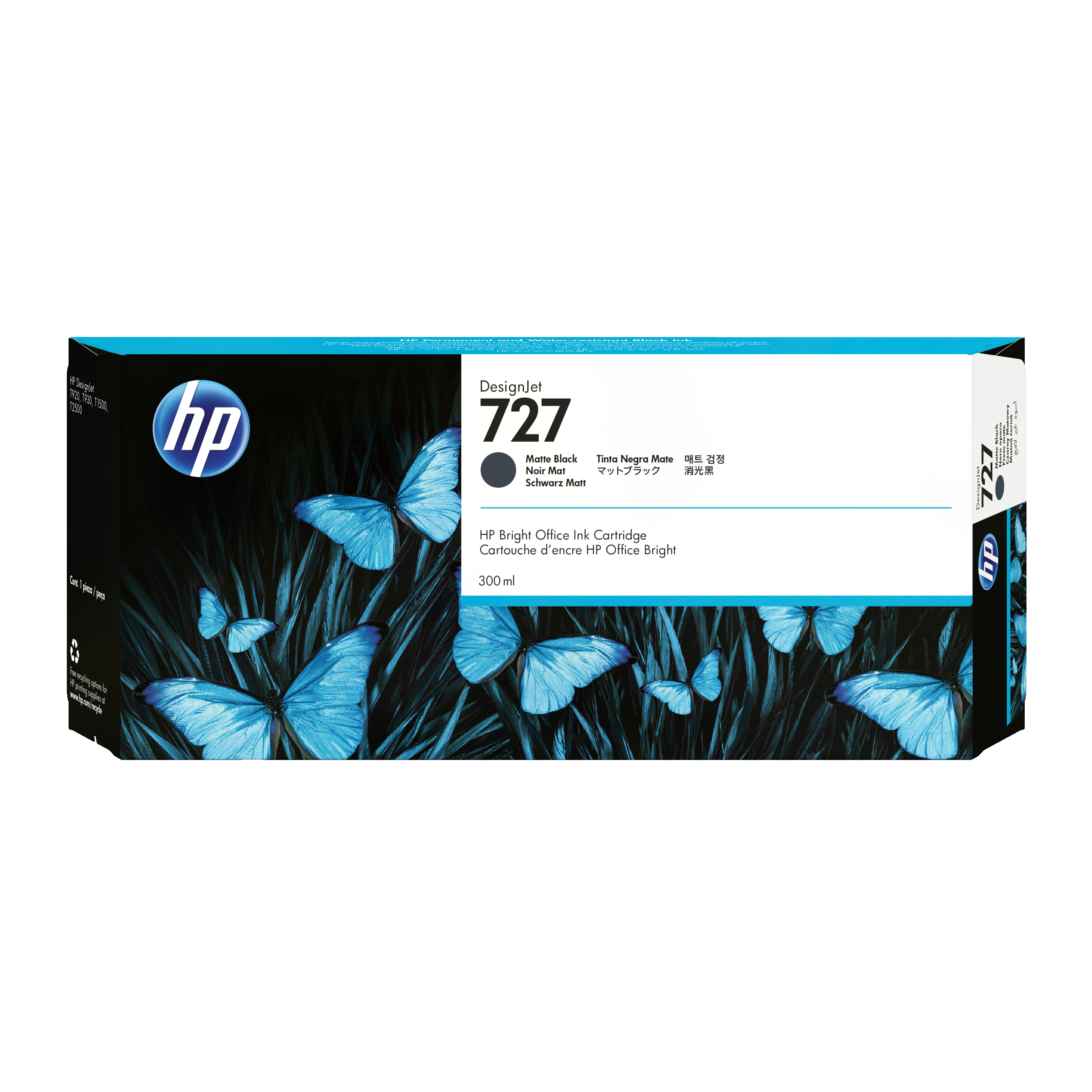 HP 727 DesignJet Tinte mattschwarz 300 ml