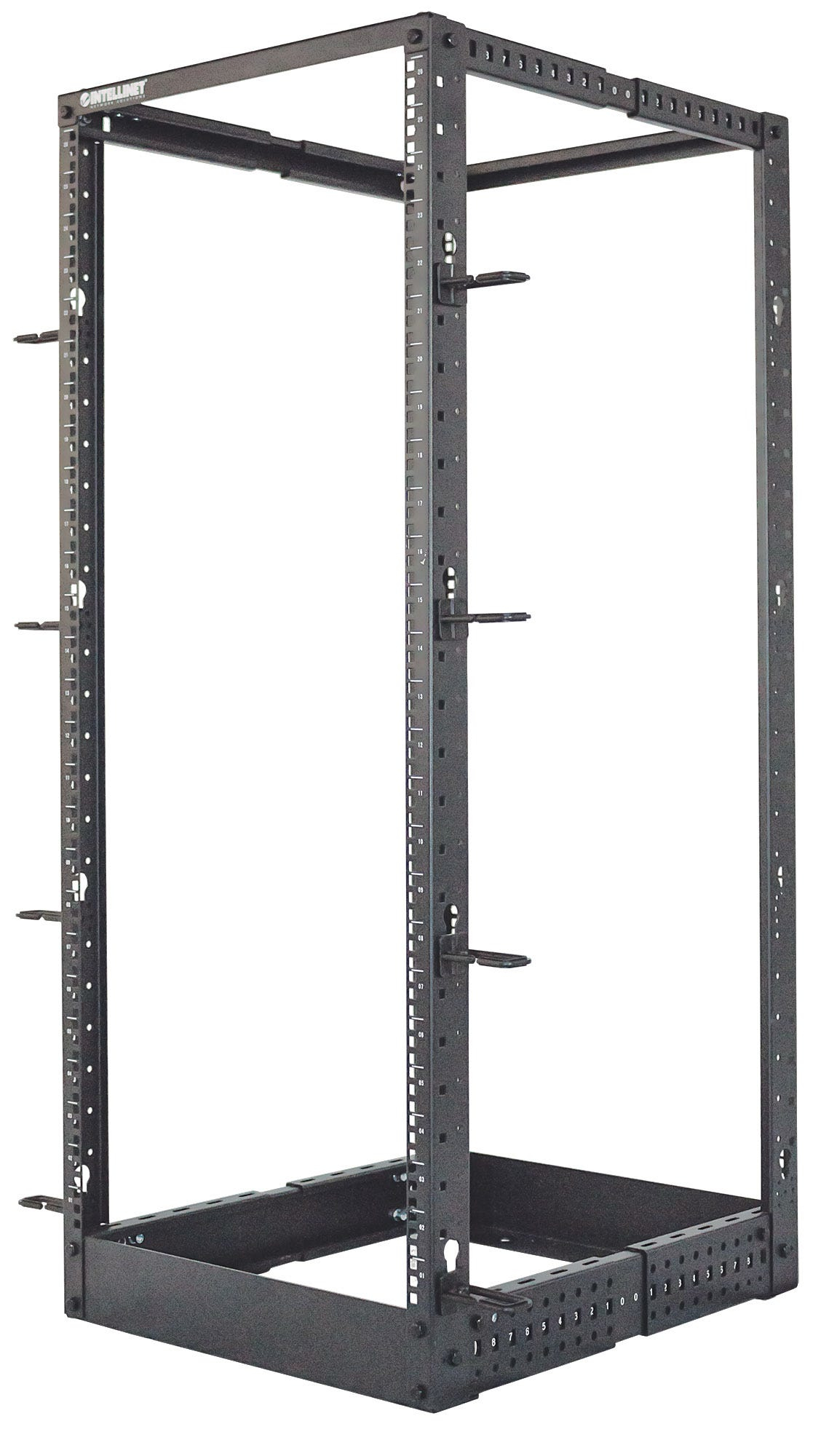 Intellinet Laborgestell 4-Pfosten 26 HE 19 Zoll Flatpack schwarz