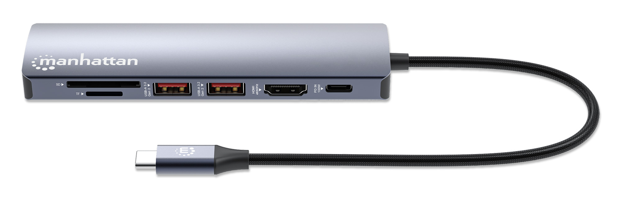 Manhattan 7-in-1 USB-C Dockingstation 4K