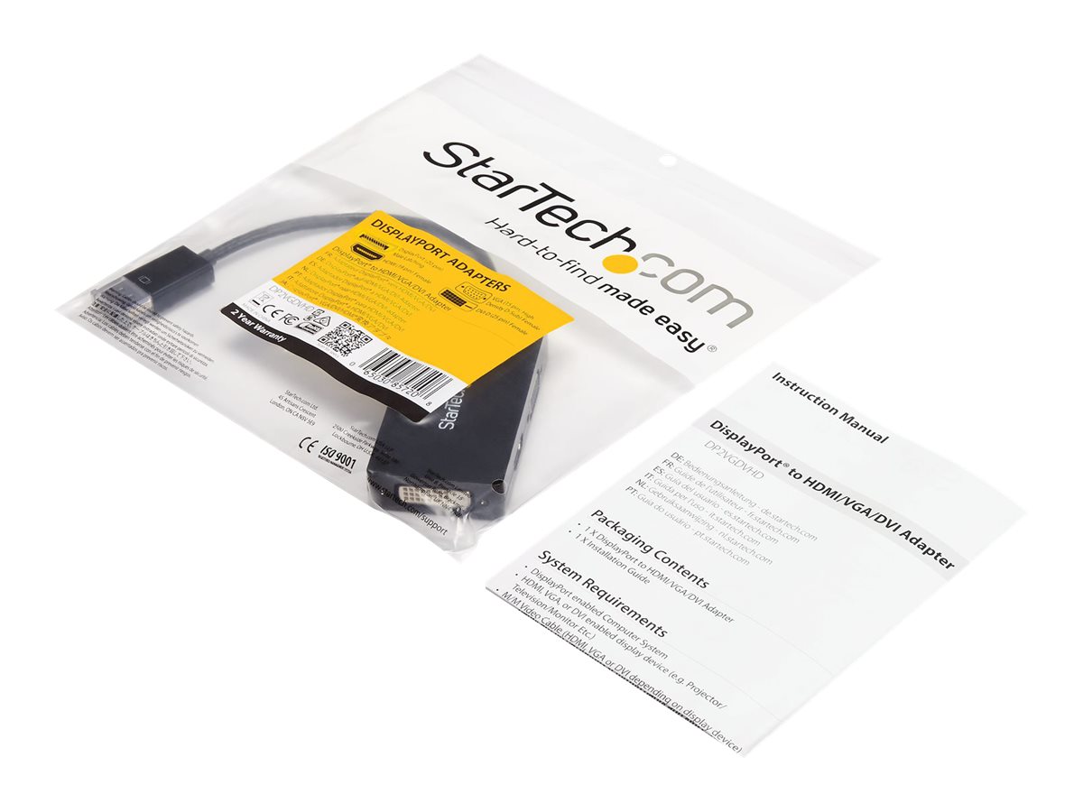 StarTech DisplayPort auf HDMI DVI VGA Adapter 3-in1