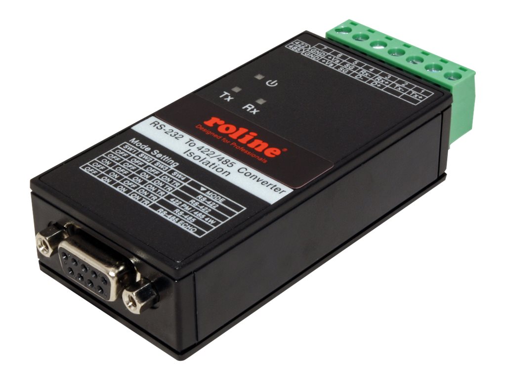 Roline RS232 to RS422/485 Converter DIN Hutschiene