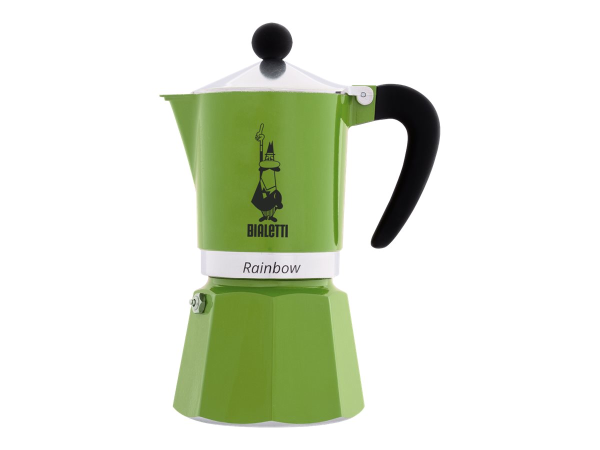 Bialetti Espressokocher Rainbow 3 Tassen grün
