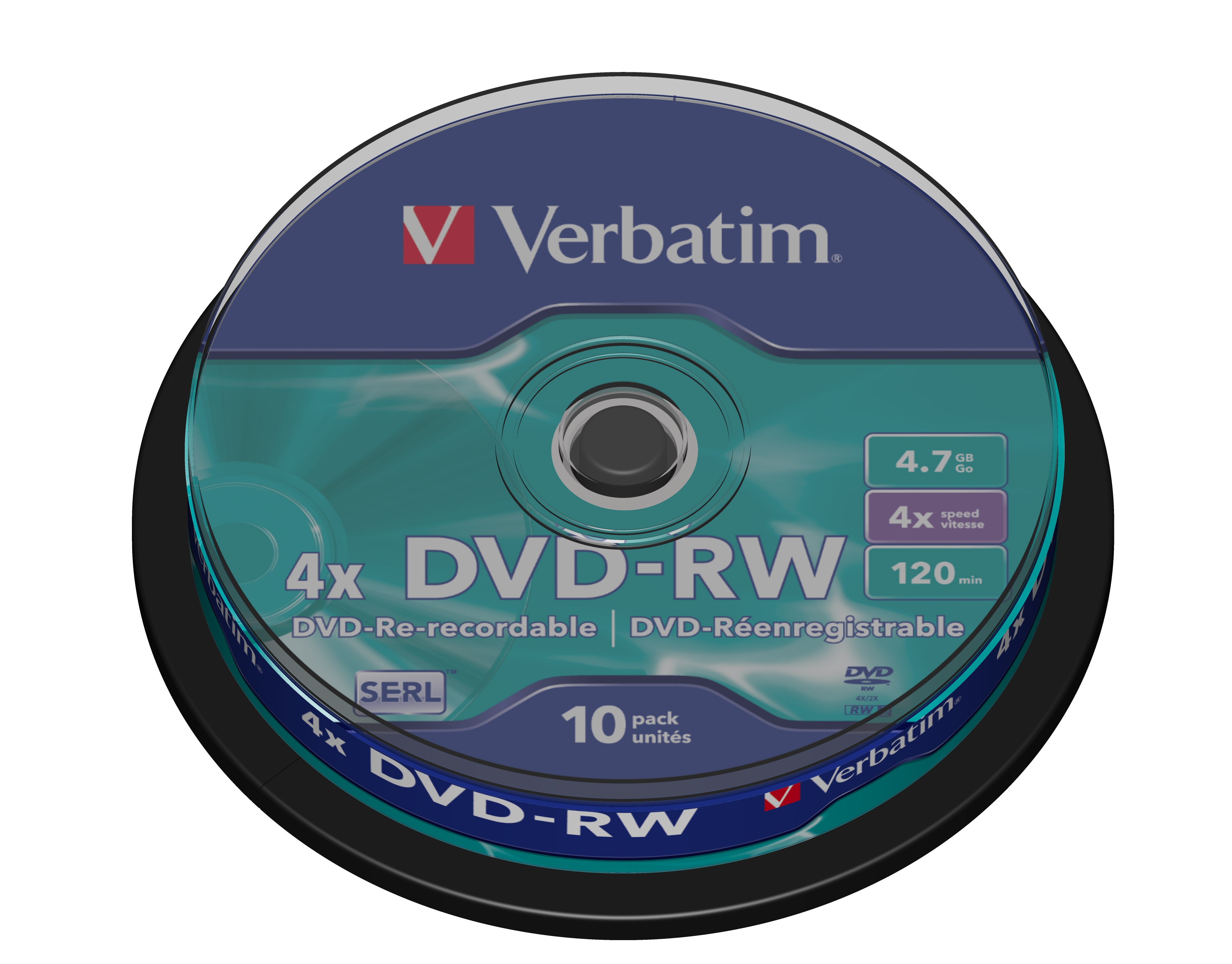 verbatim DVDRW 4,7 GB wiederbeschreibbar, 10 St
