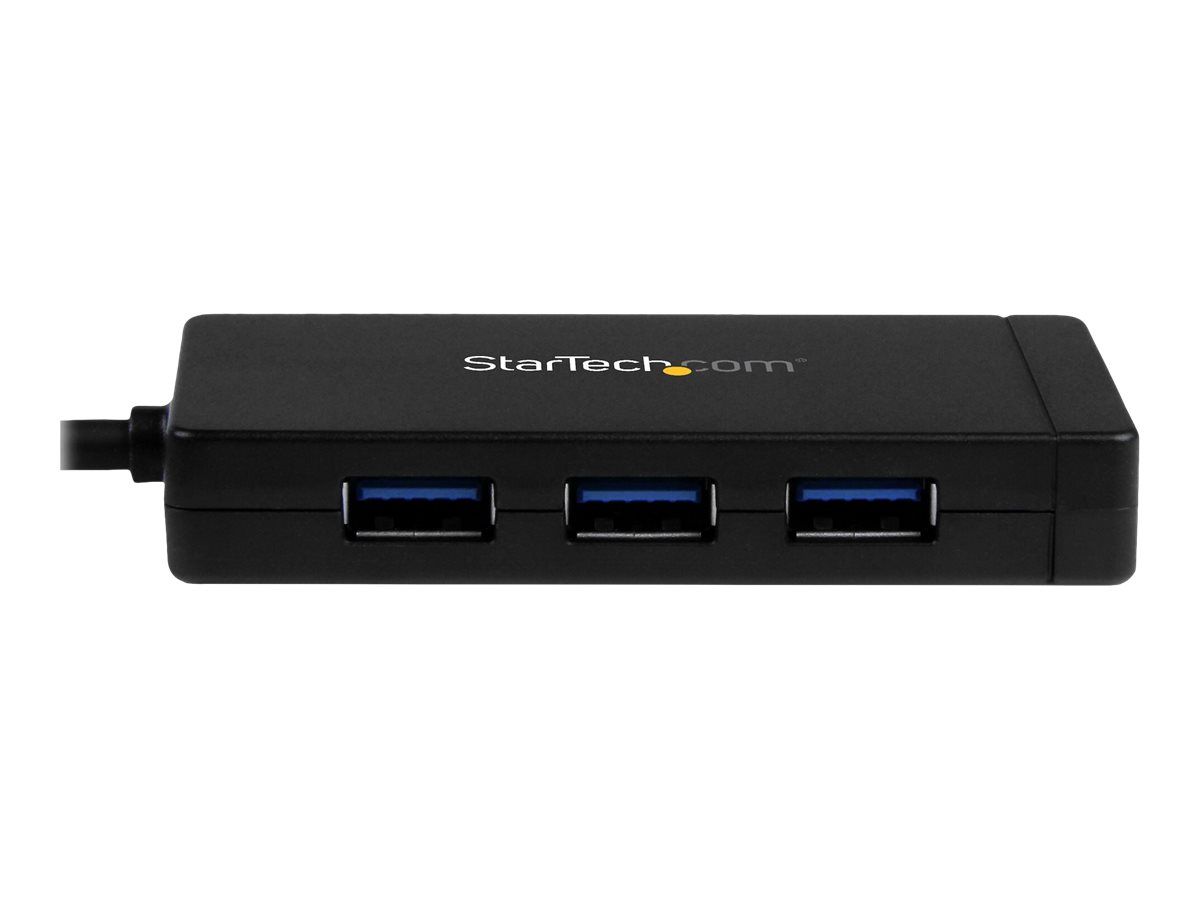 StarTech.com 3 Port USB 3.0 Hub USB‑C Gigabit Ethernet