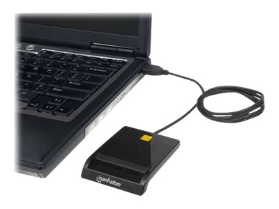 Manhattan USB-A Contact Smartcard-Leser