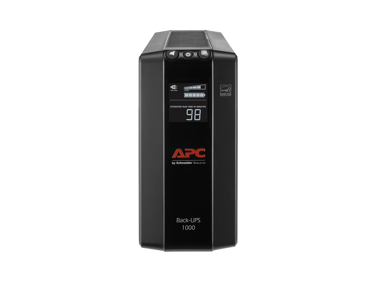 APC Back‑UPS Pro BX1000M 8 Outlets AVR LCD Interface