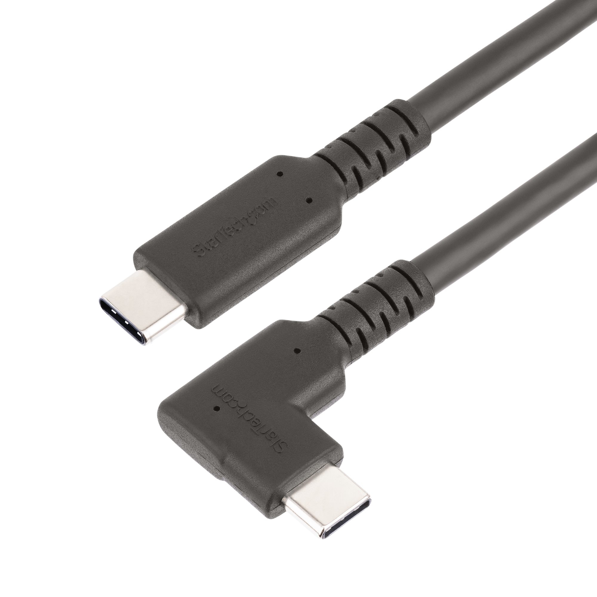 STARTECHCOM 1m USBC Kabel Gewinkelt 10Gbits USB C auf USB C DatenkabelMonitorDocking Station Kabel 4K 100W 90 Grad Winkelstecke