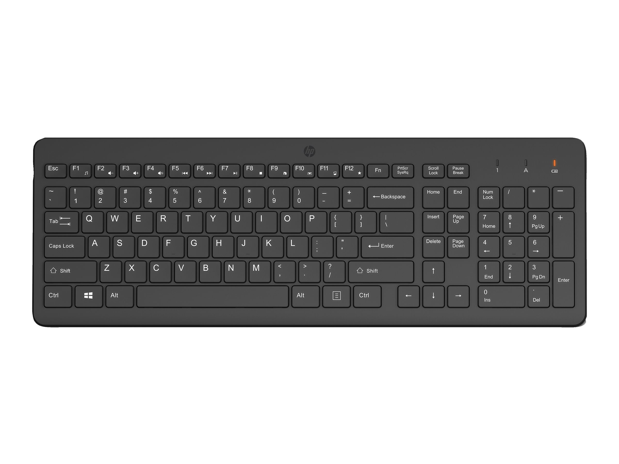 HP 225 Wireless Tastatur Schwarz Layout Deutsch