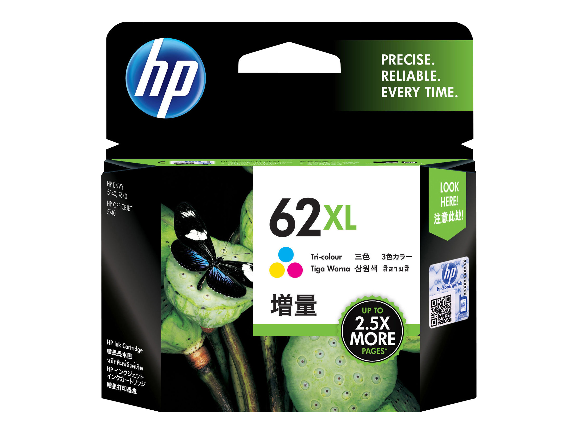 HP 62XL Dreifarbig hohe Ergiebigkeit
