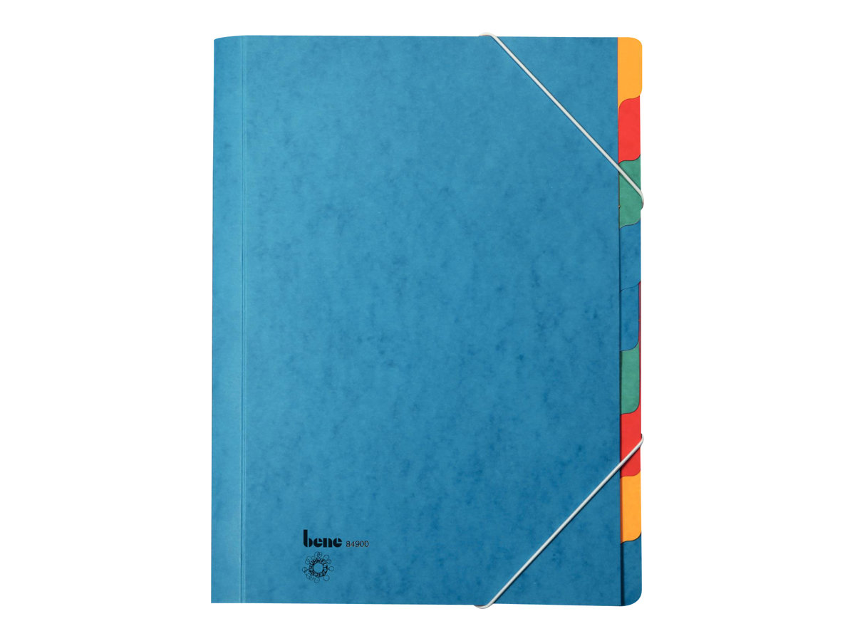 Bene Ordnungsmappe 9 Fächer Blau