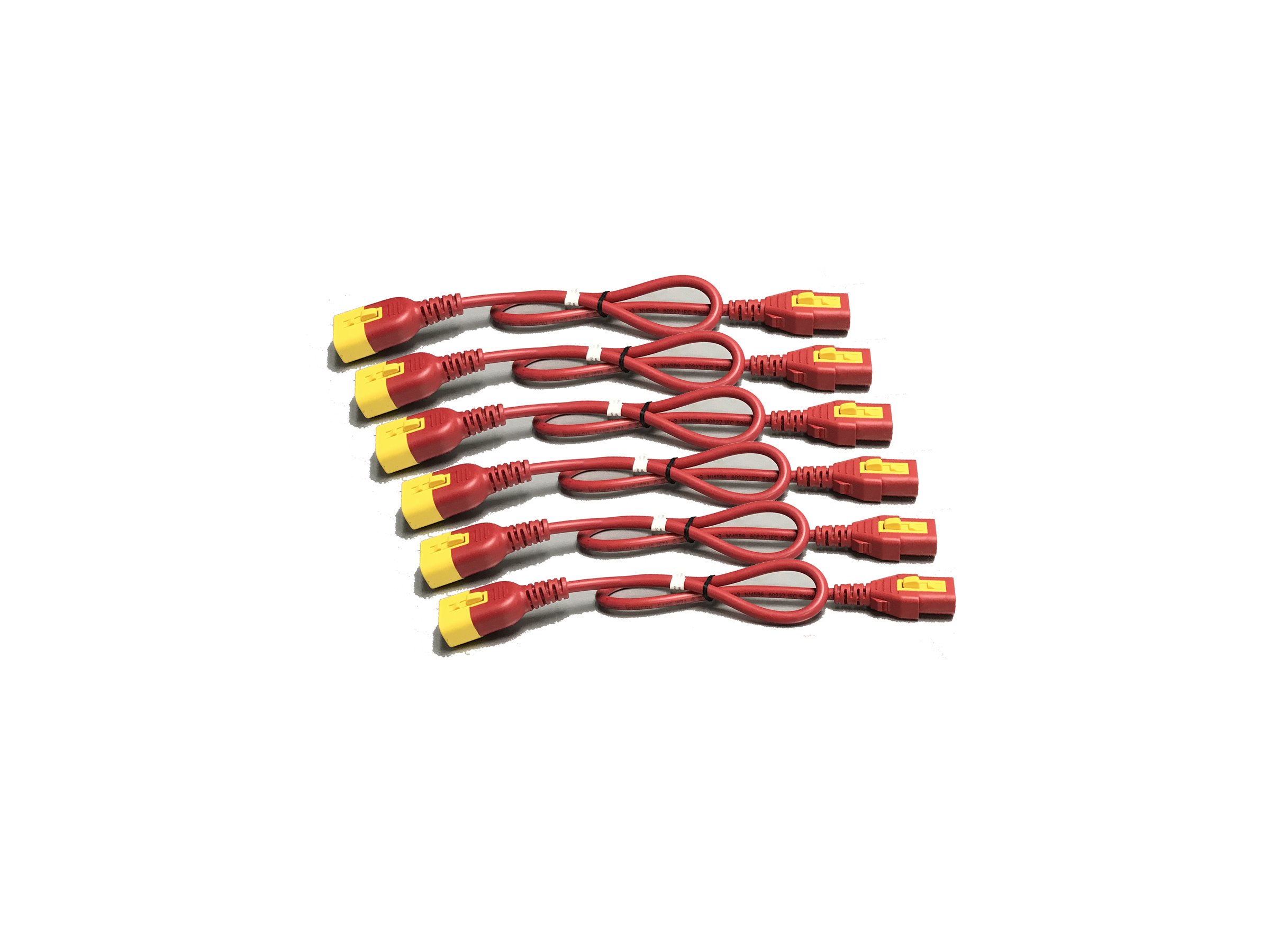 APC Power Cord Kit Locking C13 to C14 1,8m Red