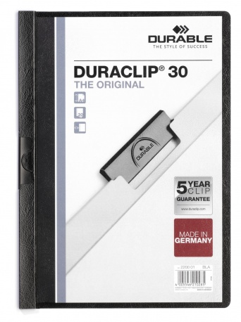Durable Duraclip 30 schwarz 30 Blatt