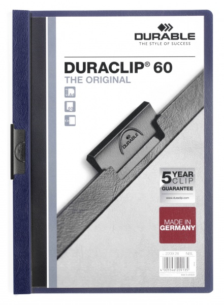Durable DURACLIP 60 Klemmhefter A4 60 Blatt Nachtblau