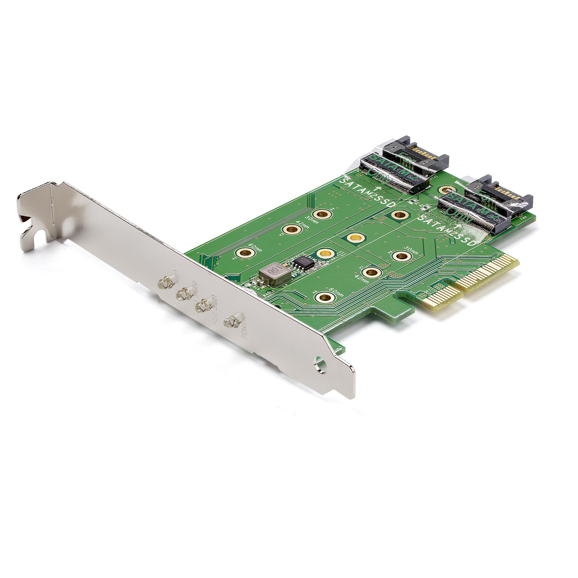 StarTech.com 3 Port M.2 SSD Adapterkarte 1x PCIe (NVMe) 2x SATA III