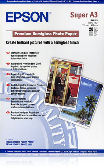 EPSON Fotopapier S041328 DIN A3 seidenmatt 250 gqm 20 Blatt