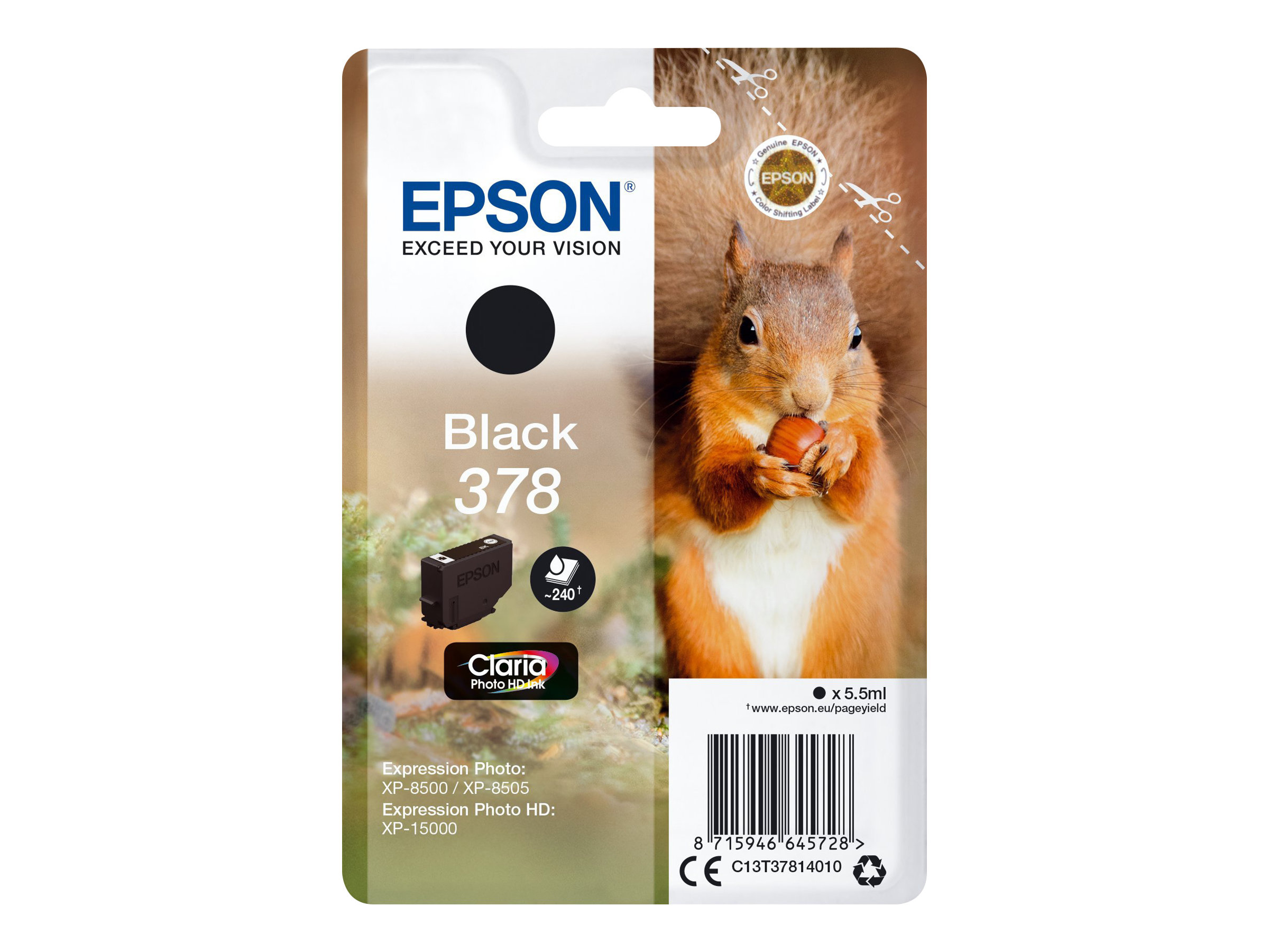 EPSON 378T37814 schwarz Druckerpatrone