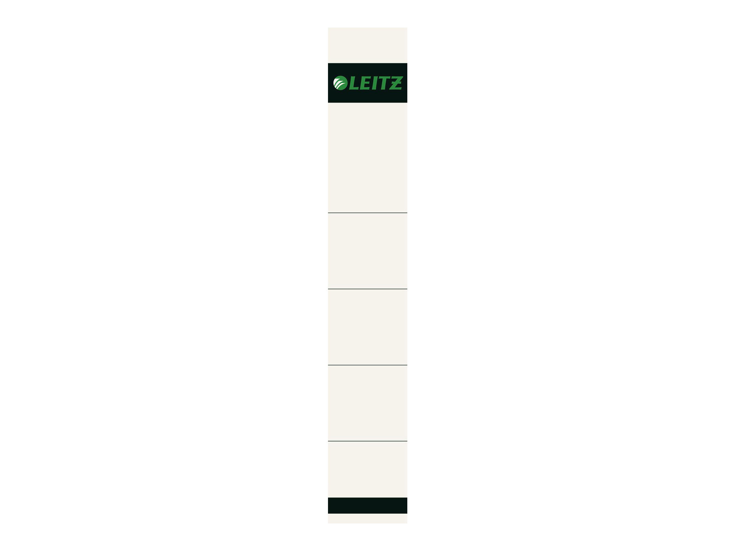Esselte Leitz Einsteck‑Rückenschild 1608 grau für 5,2 cm Rückenbreite