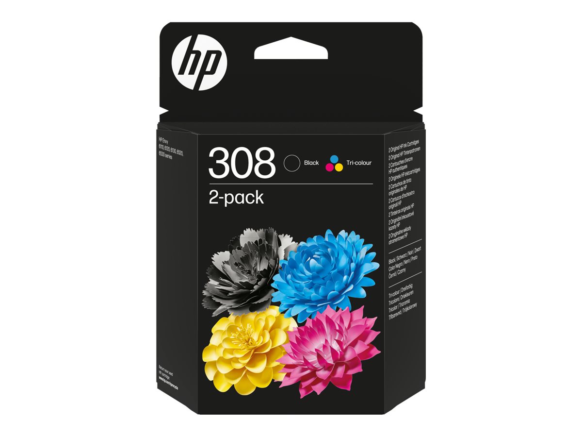 HP 308 Schwarz dreifarbig