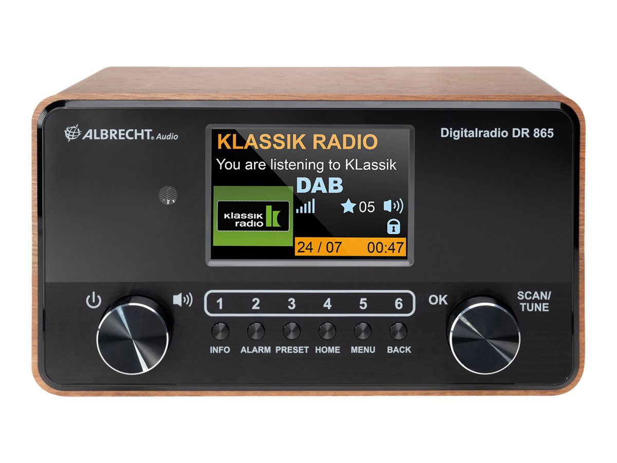 Albrecht DR 865 2 x 7 Watt braun schwarz