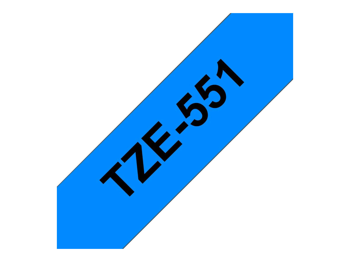 Brother TZe-551 24mm Schwarz auf Blau