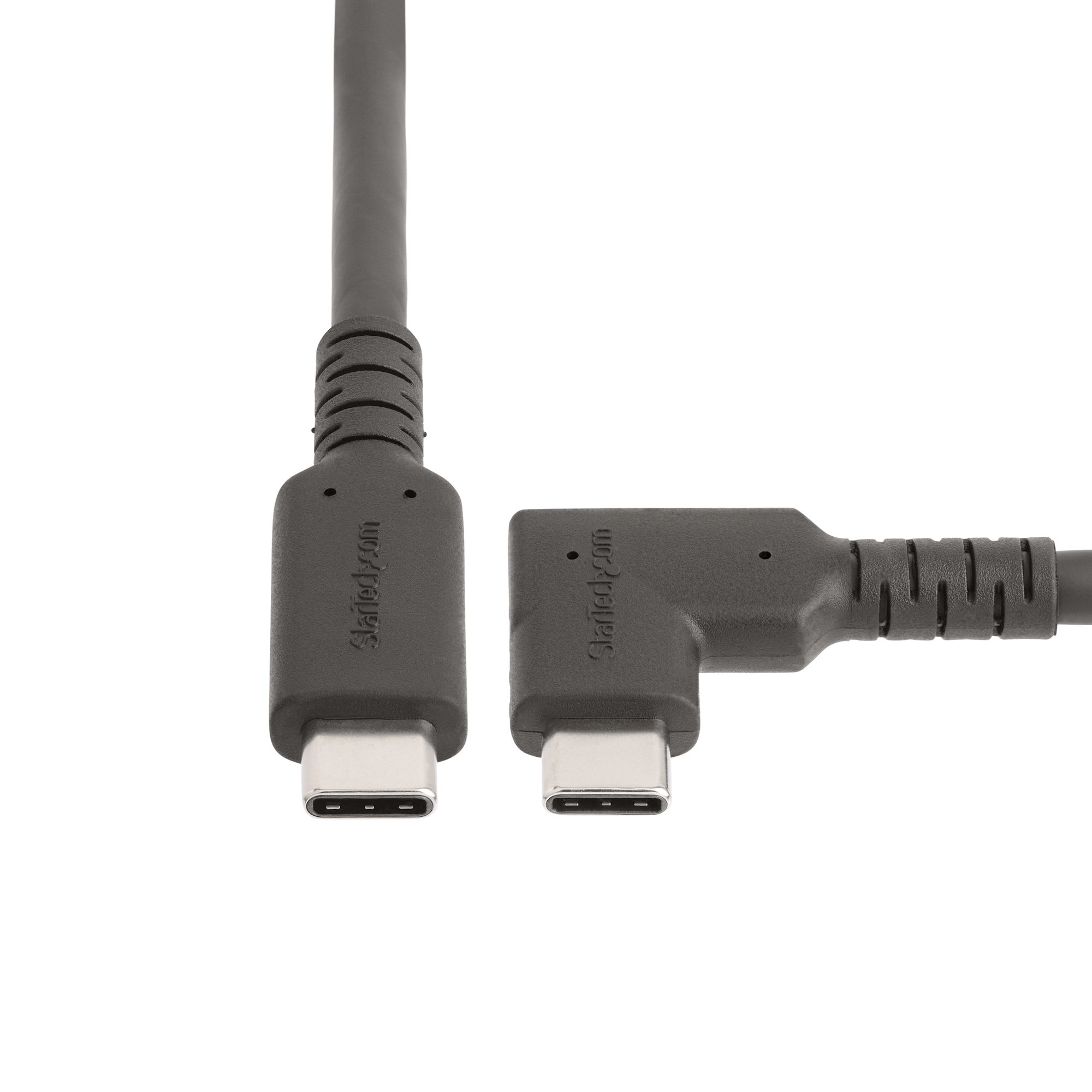 STARTECHCOM 1m USBC Kabel Gewinkelt 10Gbits USB C auf USB C DatenkabelMonitorDocking Station Kabel 4K 100W 90 Grad Winkelstecke