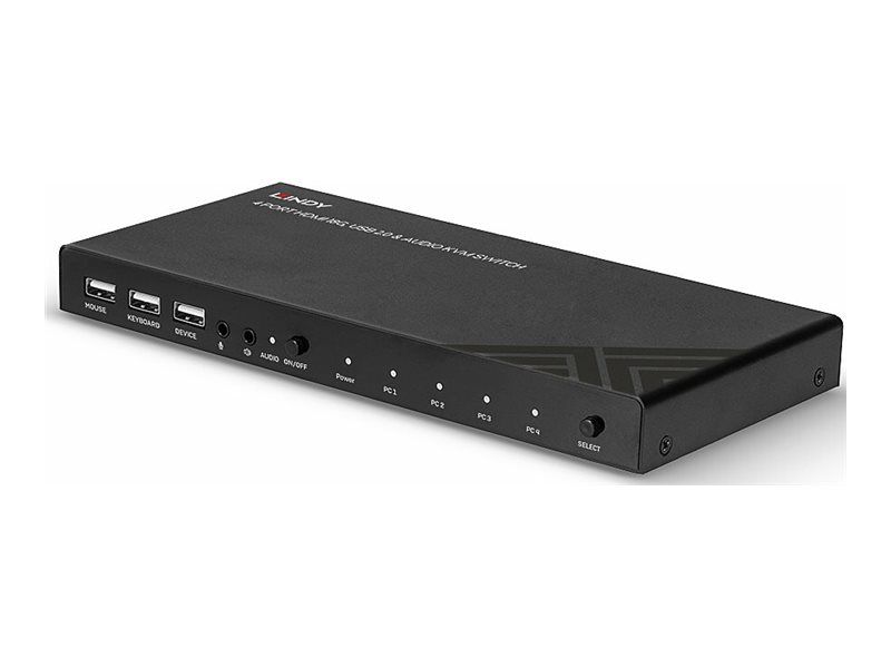 LINDY 4 Port HDMI 18G USB 20 Audio KVM Switch