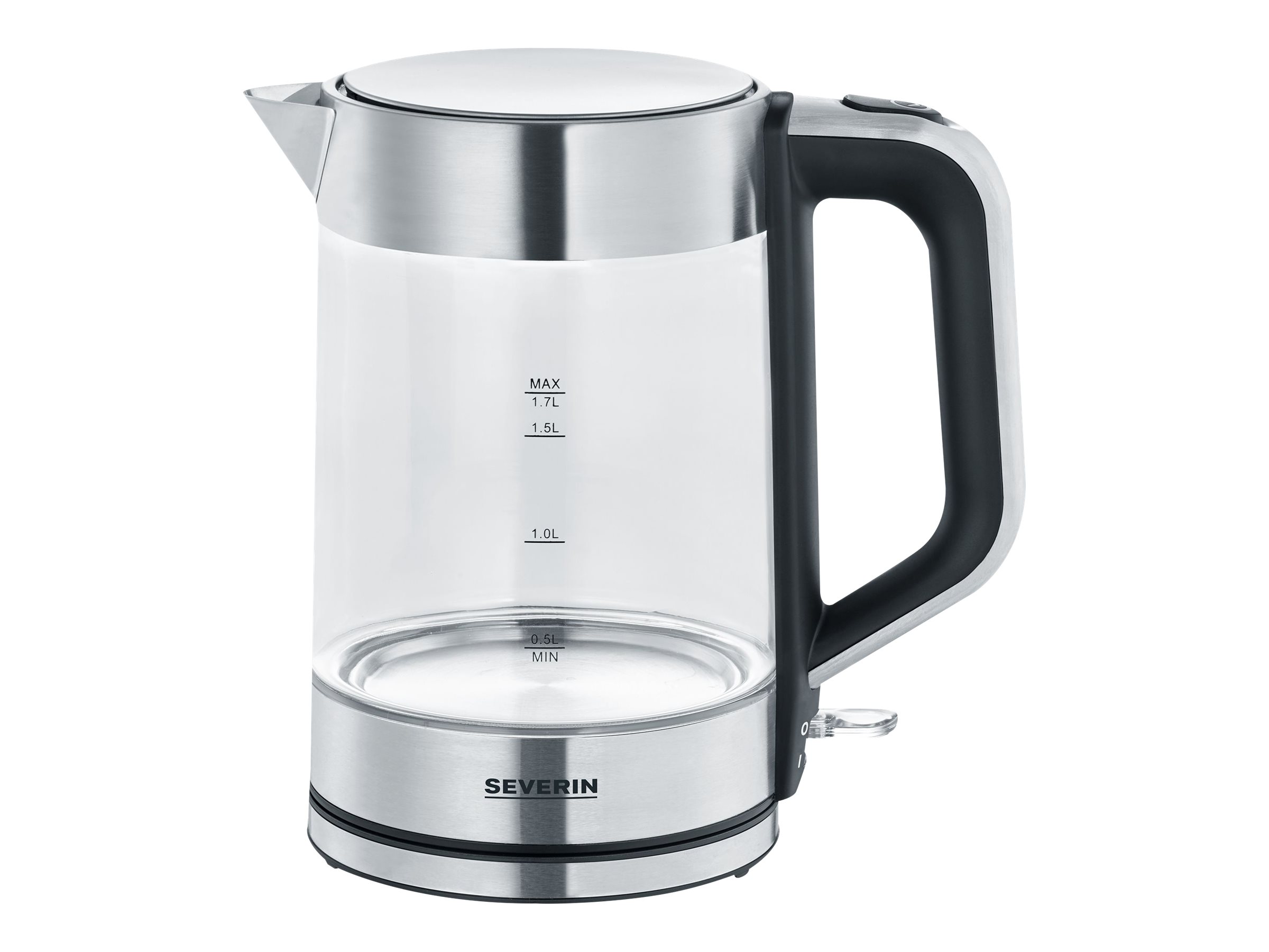Severin WK 3420 Wasserkocher Glas 1.7 Liter 2.2 kW
