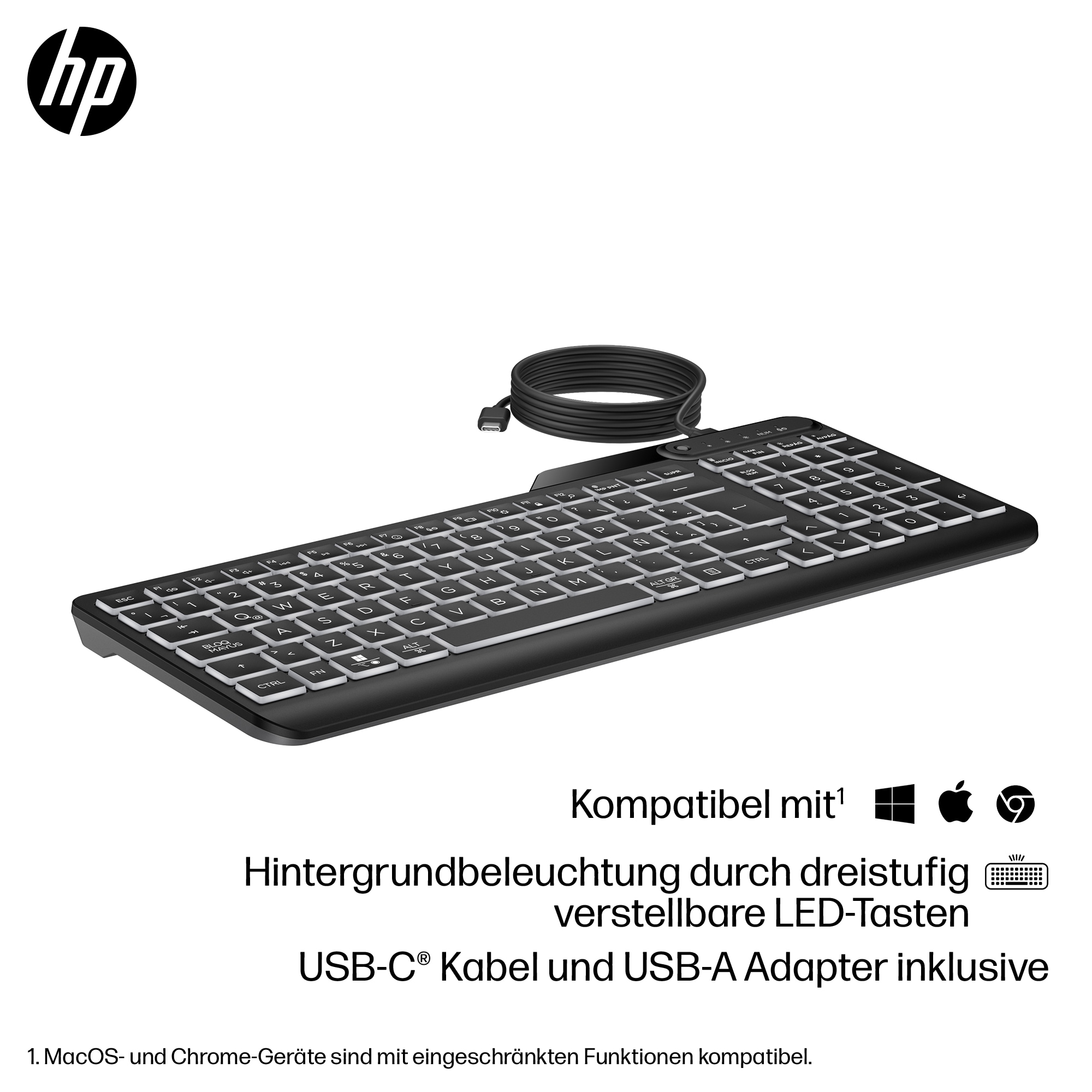 HP 405 Tastatur Multi-Device 65%