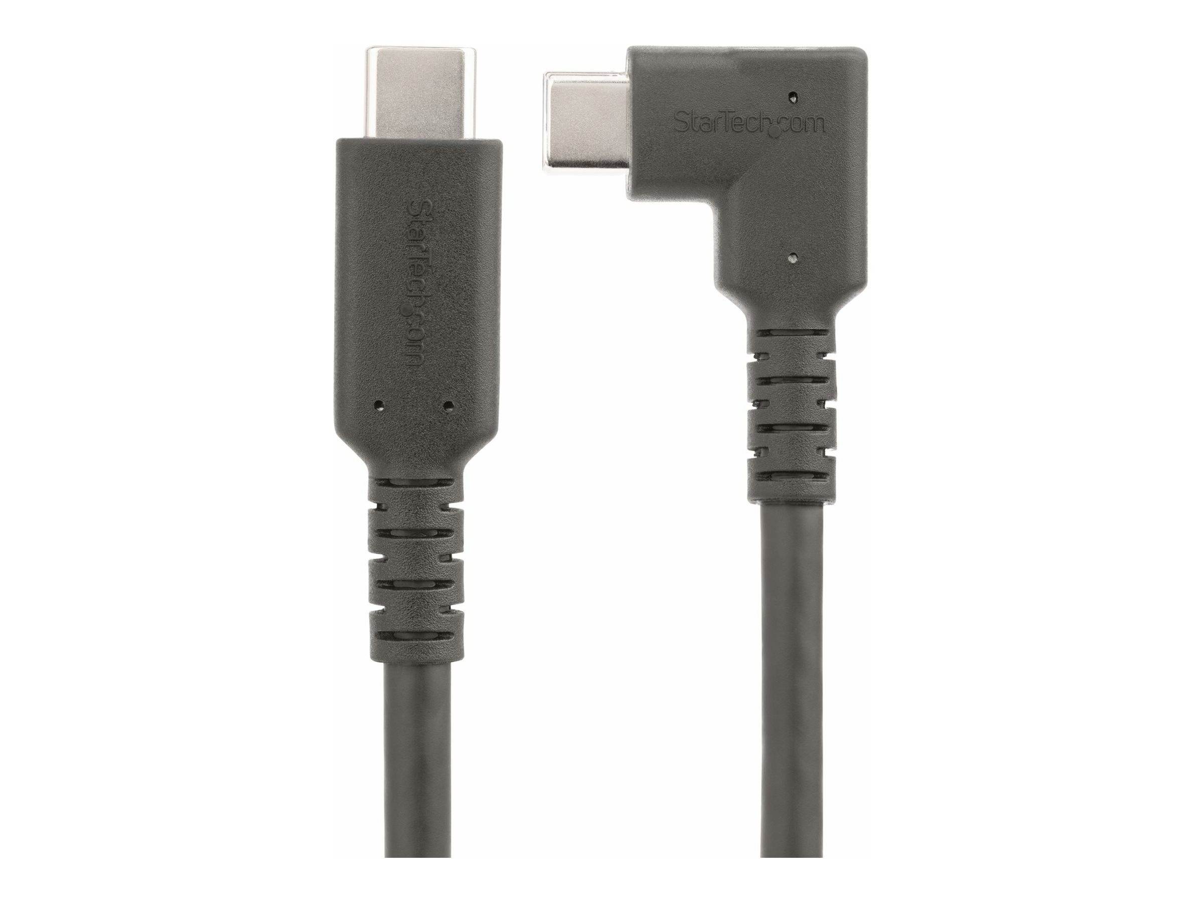 STARTECHCOM 1m USBC Kabel Gewinkelt 10Gbits USB C auf USB C DatenkabelMonitorDocking Station Kabel 4K 100W 90 Grad Winkelstecke