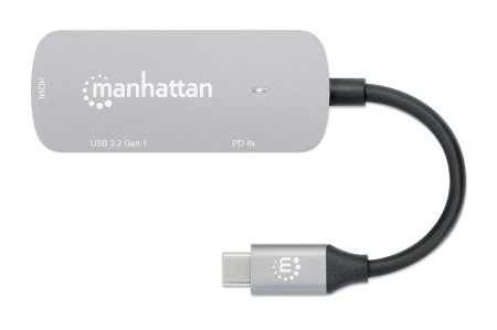 Manhattan USB-C Docking-Konverter 3-in-1, HDMI, 100W PD