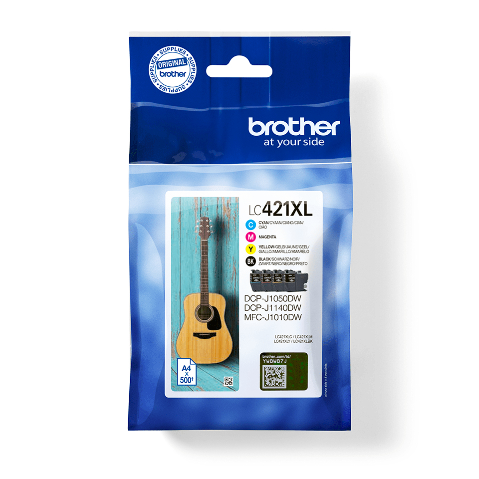 Brother LC421XL Tintenpatrone Schwarz Gelb Cyan Magenta