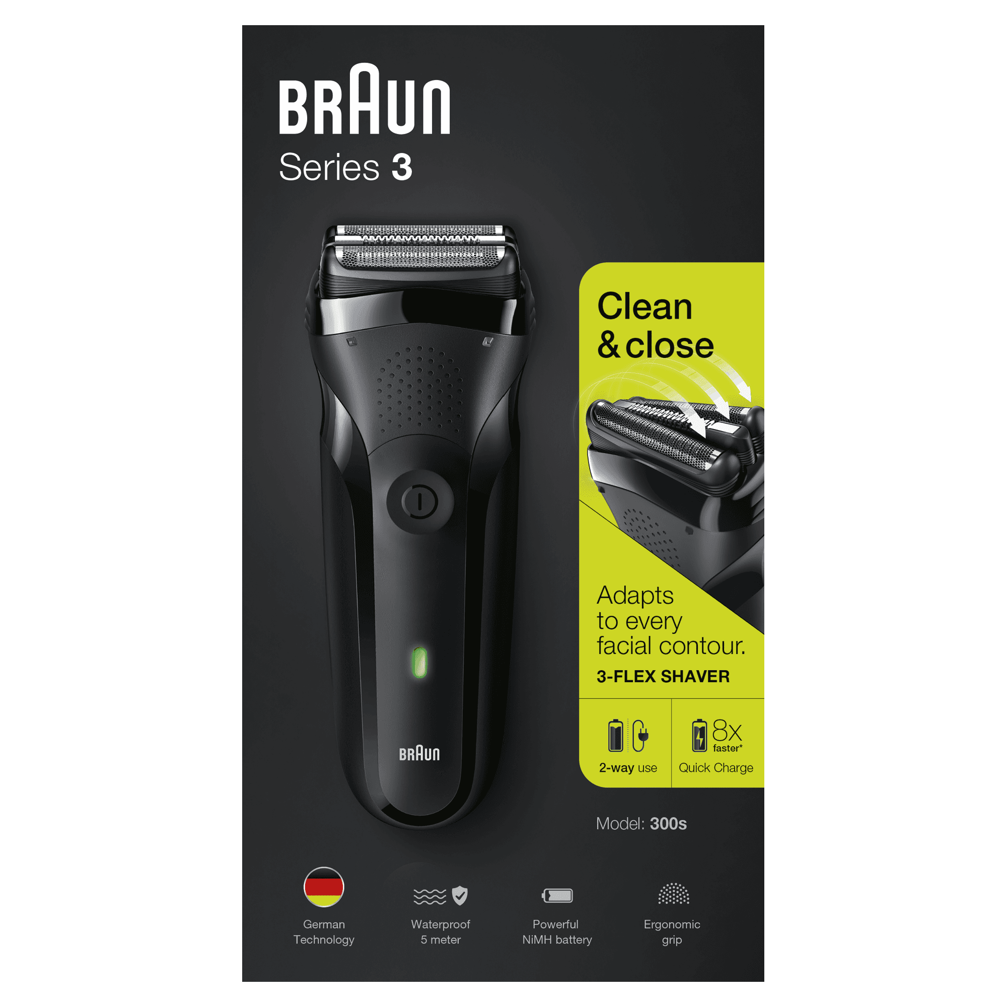 Braun Series 3 300s schnurlos