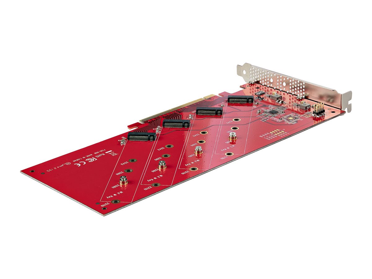 StarTech.com Quad M.2 PCIe Adapter PCI Express 4.0 7.8GBps NVMe