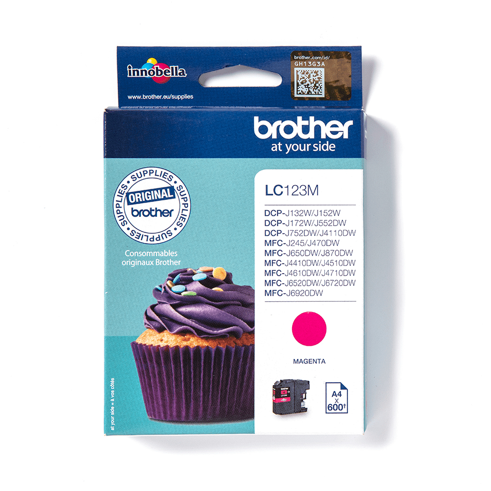 Brother Tintenpatrone LC-123M Magenta