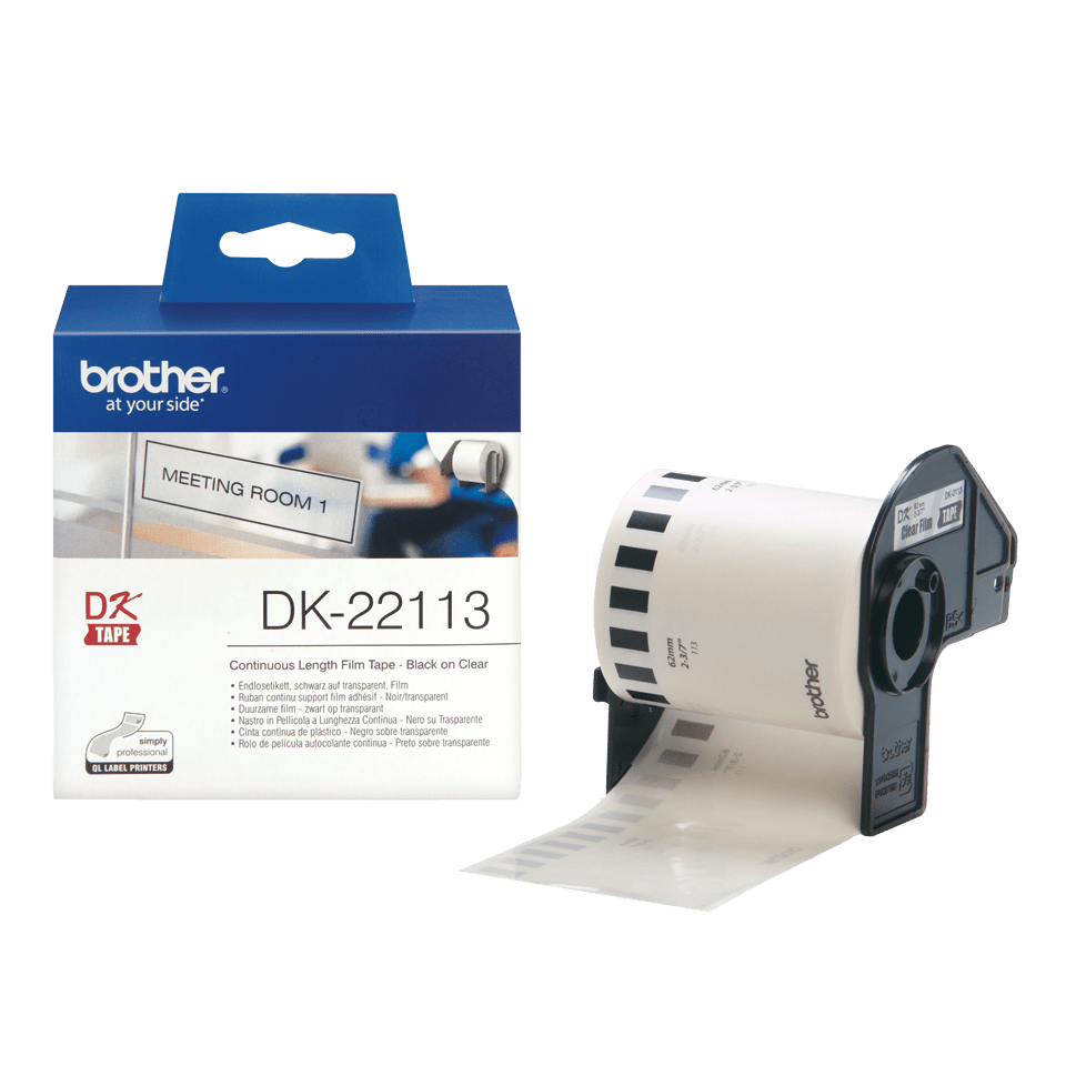 Brother DK-22113 Etikettenfolie Klar 62mm x 15,2m