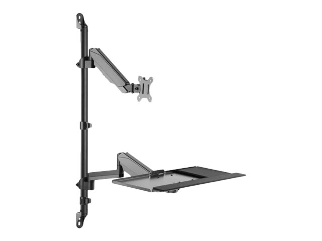 DIGITUS Flexibler Steh-/Sitz-Arbeitsplatz Wandmontage Single Monitor