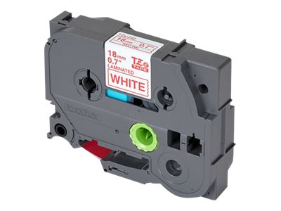 Brother TZe-242 18 mm rot/weiß