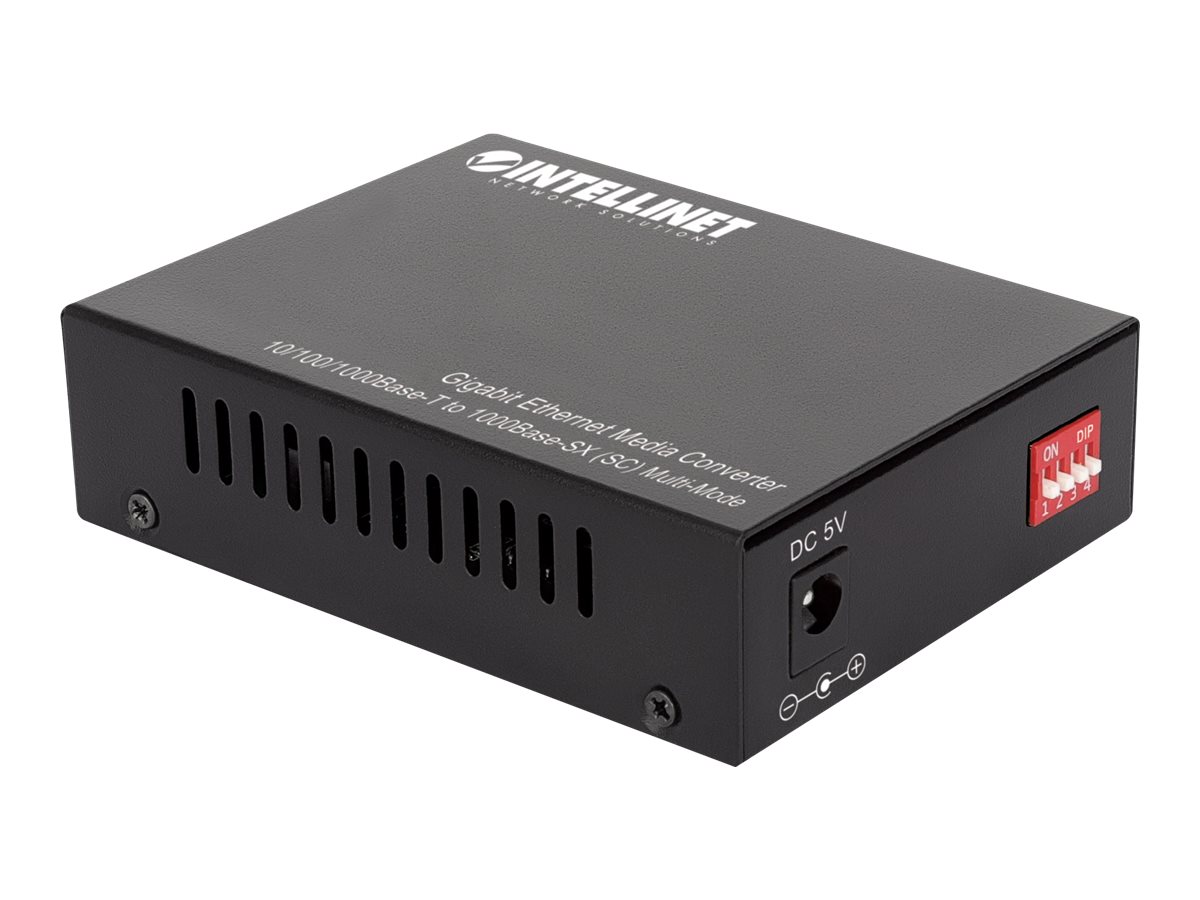 Intellinet Gigabit Medienkonverter SC Multimode 550m
