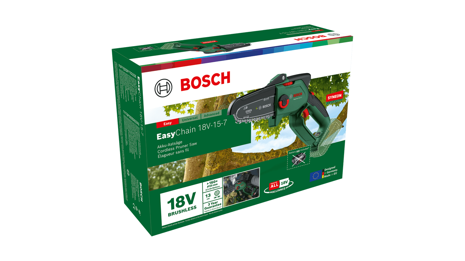 Bosch EasyChain 18V-15-7 solo Akku-Baumsäge 18 Volt