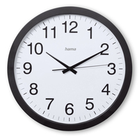 Hama Wanduhr Aruba Ø 40,0 cm Weiß Schwarz