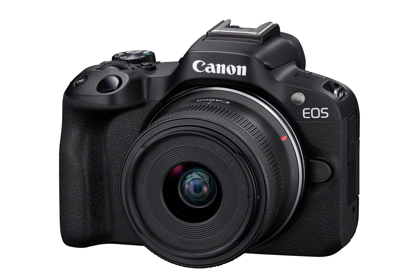 Canon EOS R50 Schwarz RFS 1845mm F4563 IS STM Kit 24,2 MP 6000 x 4000 Pixel CMOS 4K Ultra HD Touchscreen Schwarz