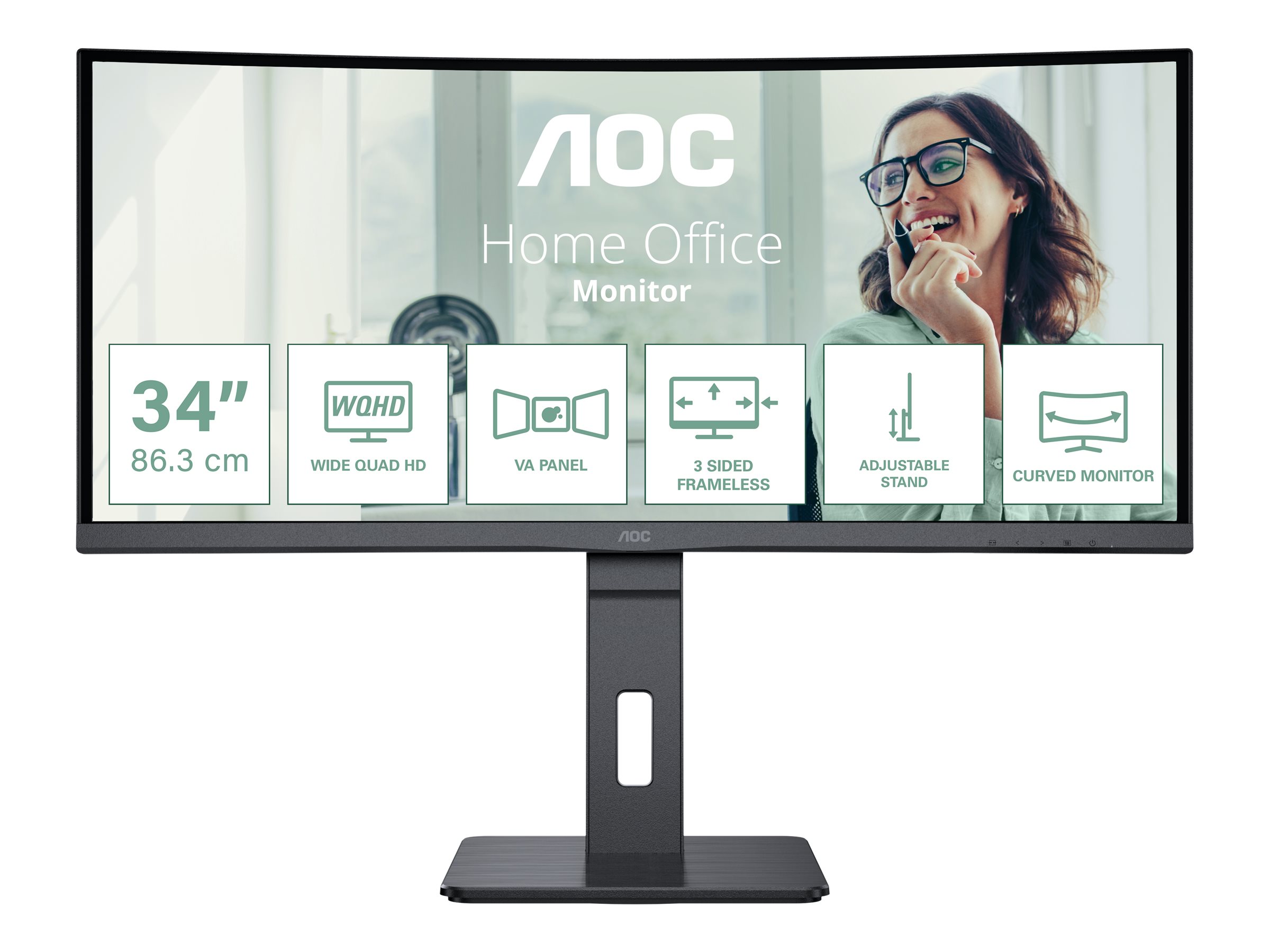 AOC CU34P3CV LED-Monitor gebogen 86,0 cm (34")