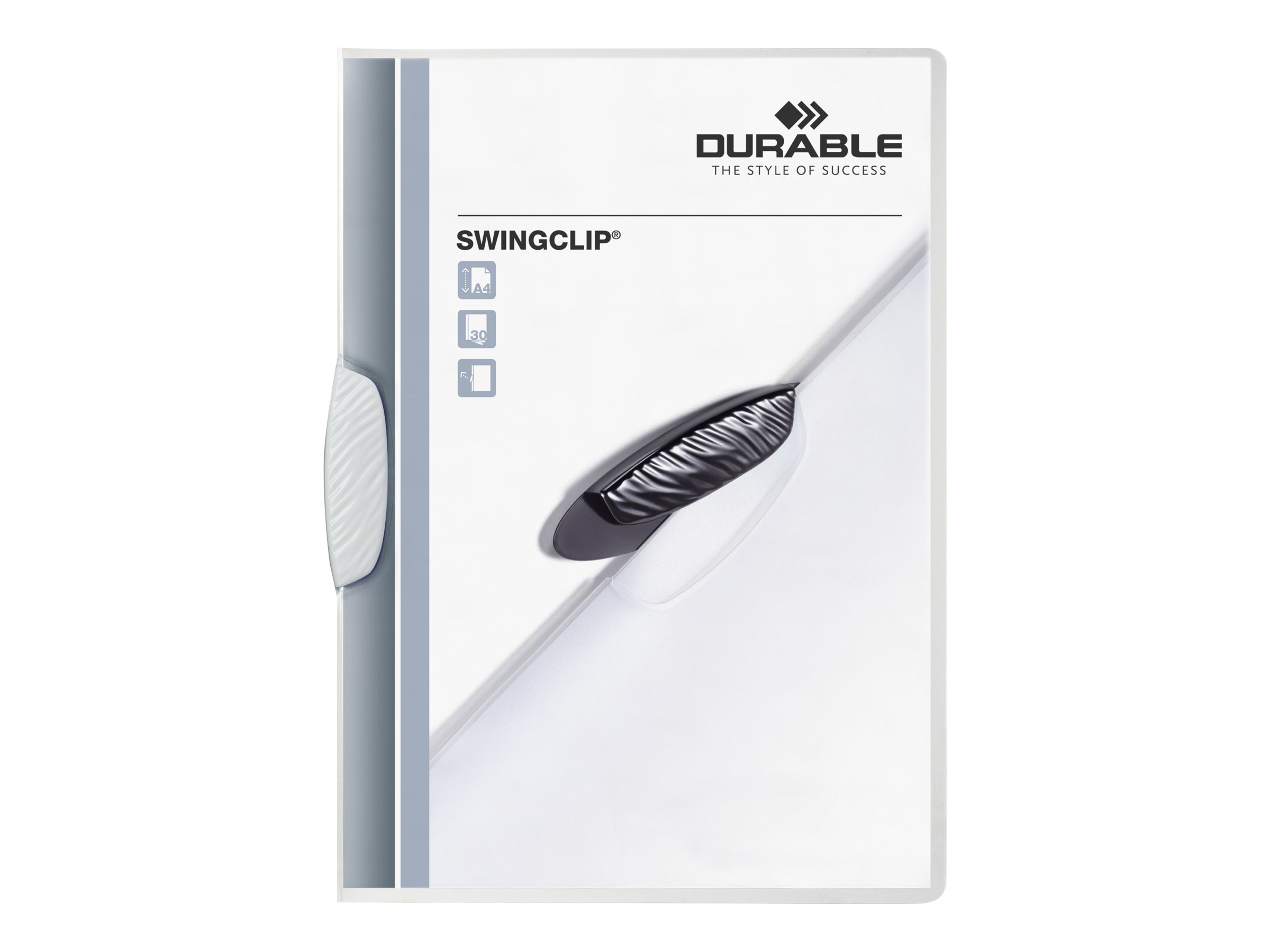 Durable SWINGCLIP Klemmhefter weiß 30 Blatt