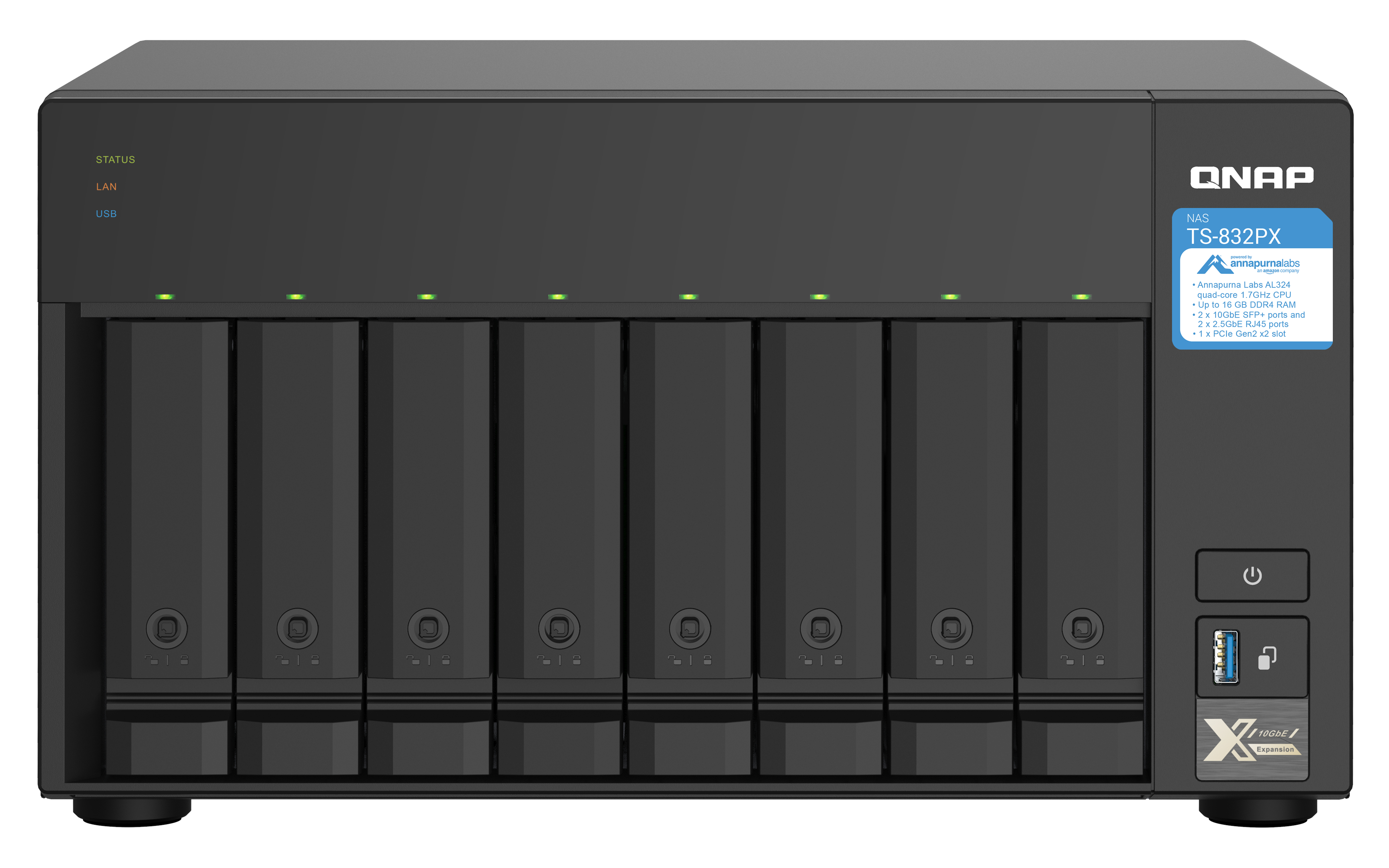 8Bay QNAP TS832PX4G