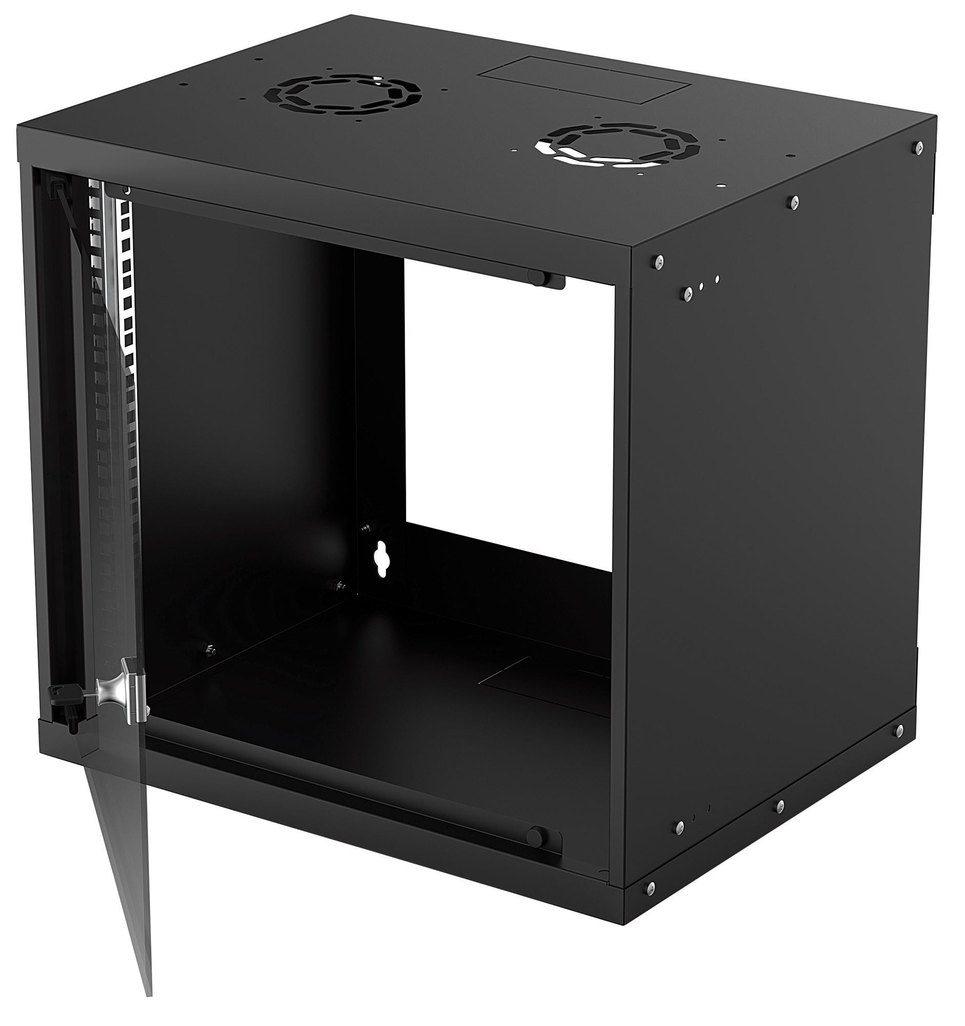 Intellinet Wandverteiler 9 HE 19 Zoll Flatpack schwarz