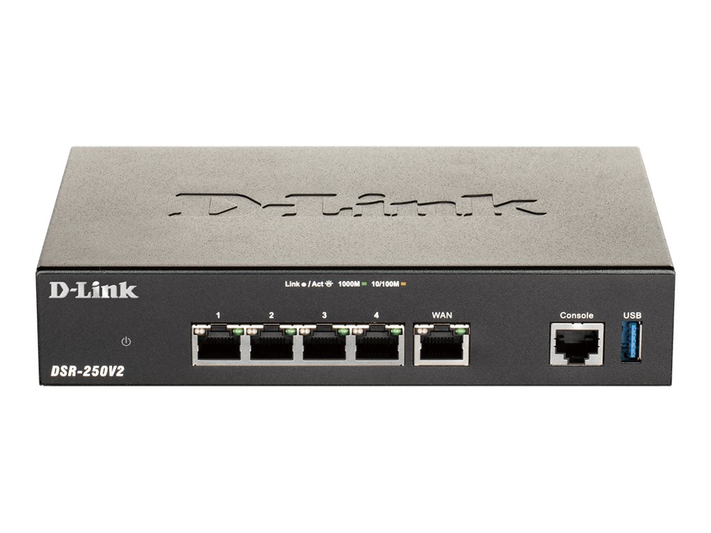 DLINK DSR250V2 Wireless VPN Security Router bis zu 200 Mbits Firewall bis zu 950 Mbits FailoverLoadBalancingModus