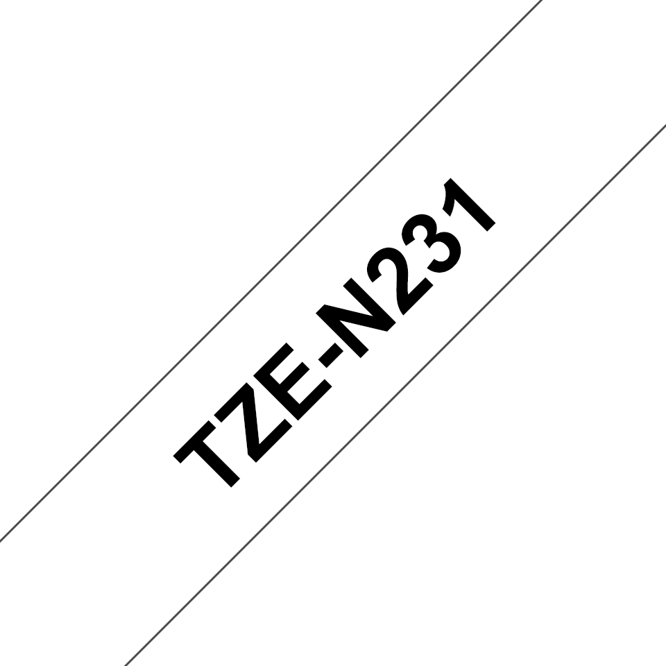 Brother TZe-N231 Schwarz auf Weiß